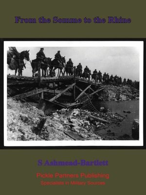 cover image of From the Somme to the Rhine